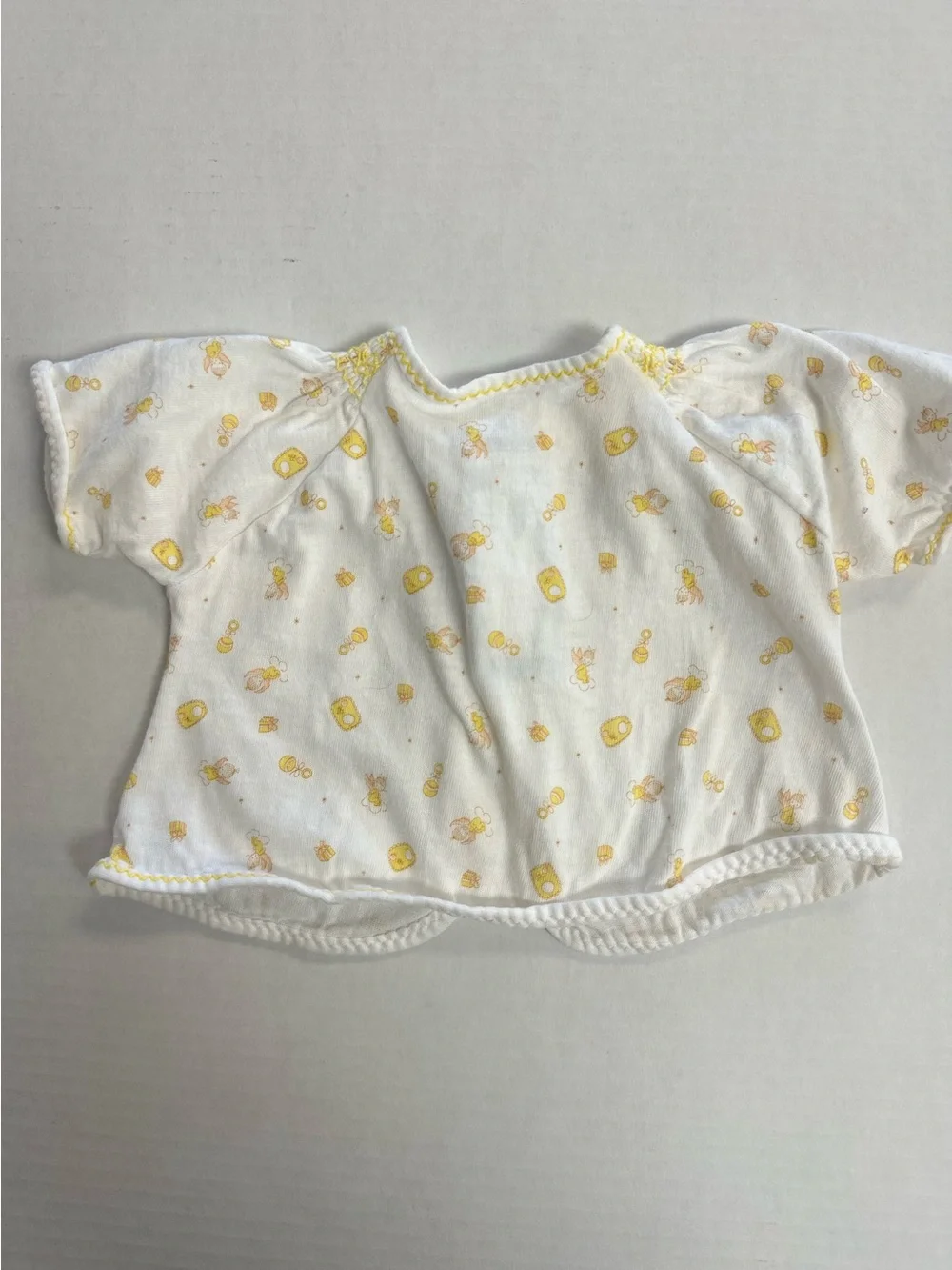 Vintage Carter’s Newborn Smocked Kimono Yoke Top 1980s